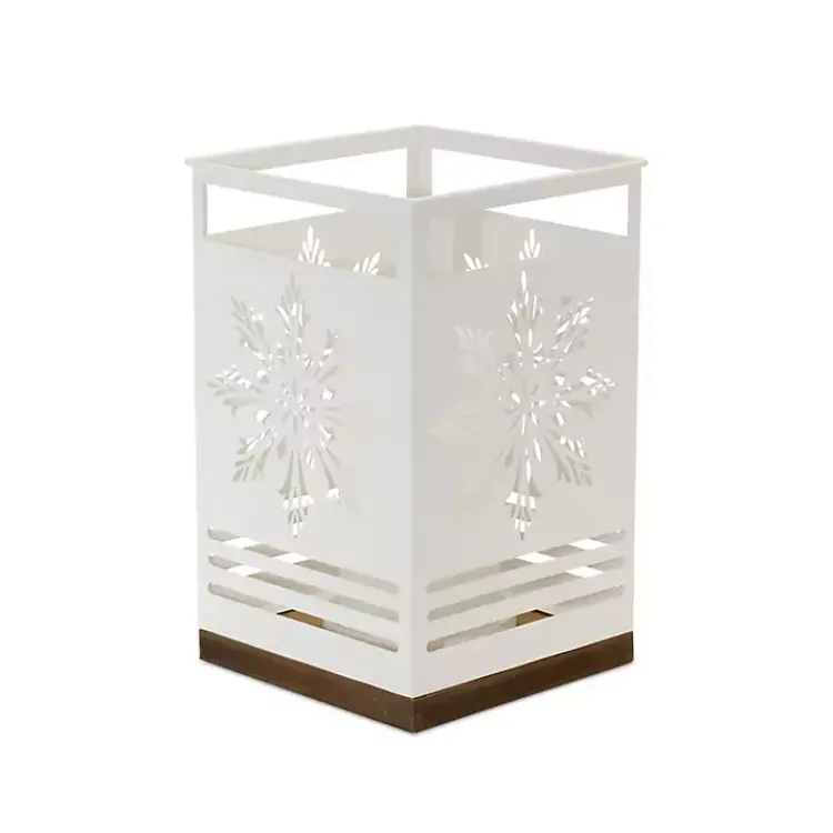 New Snowflake Cutout Candle Holders, Set of 2 Christmas Decorations
