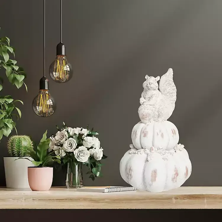 Best Squirrel and Pumpkin Statue Fall