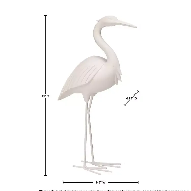 Clearance Standing Egret Statue, 15 in. Statues & Figurines