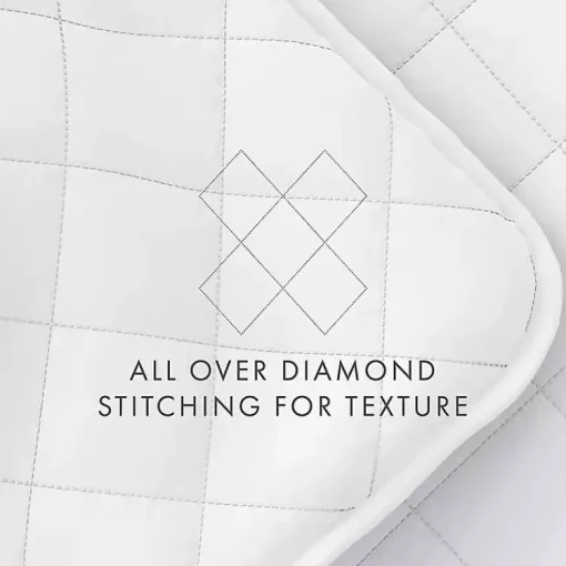 Kirklands Home Quilts|Stitched Diamond 3-pc. King Quilt Set White