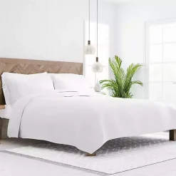 Kirklands Home Quilts|Stitched Stripes 2-pc. Twin Quilt Set White