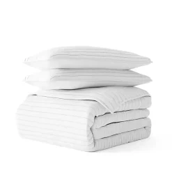 Kirklands Home Quilts|Stitched Stripes 2-pc. Twin Quilt Set White
