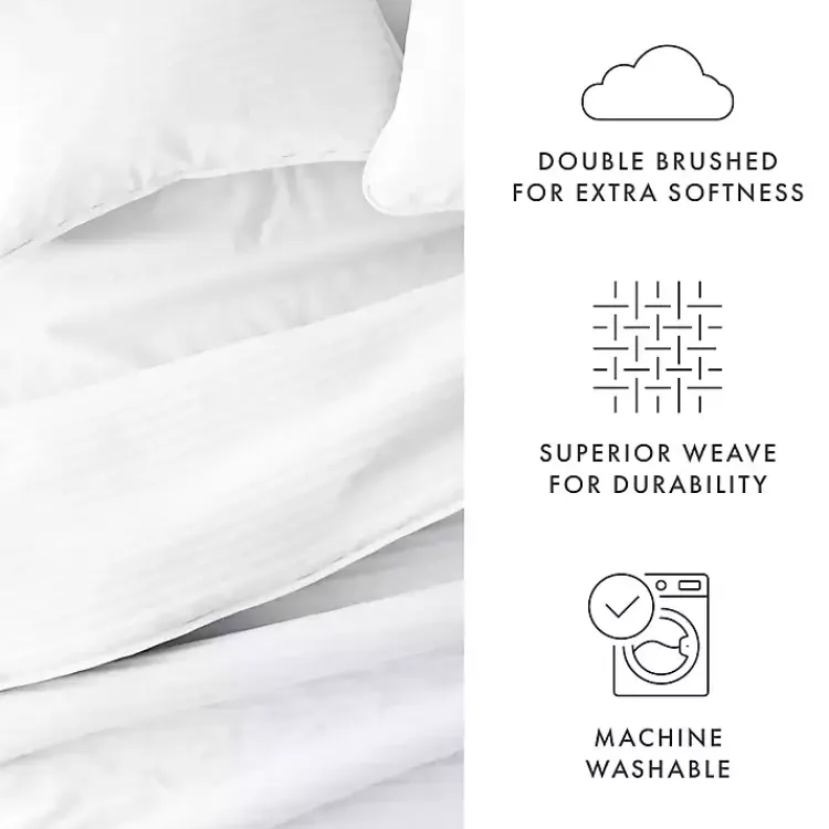 Kirklands Home Quilts|Stitched Stripes 2-pc. Twin Quilt Set White