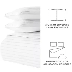 Kirklands Home Quilts|Stitched Stripes 2-pc. Twin Quilt Set White