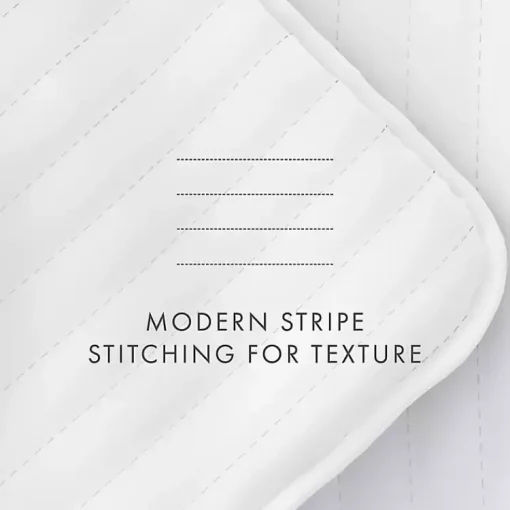 Kirklands Home Quilts|Stitched Stripes 2-pc. Twin Quilt Set White