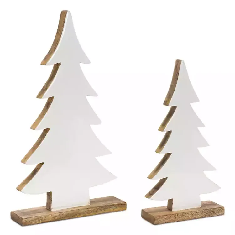 Sale Straight Silhouette 2-pc. Christmas Tree Set Christmas Decorations