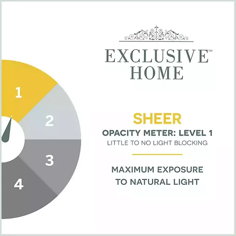 Kirklands Home Curtains & Drapes|Stripe Sheer Curtain Panel Set, 108 in. White