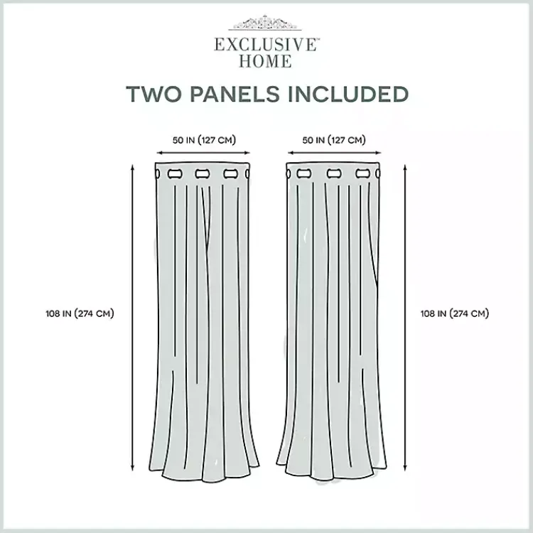 Kirklands Home Curtains & Drapes|Stripe Sheer Curtain Panel Set, 108 in. White