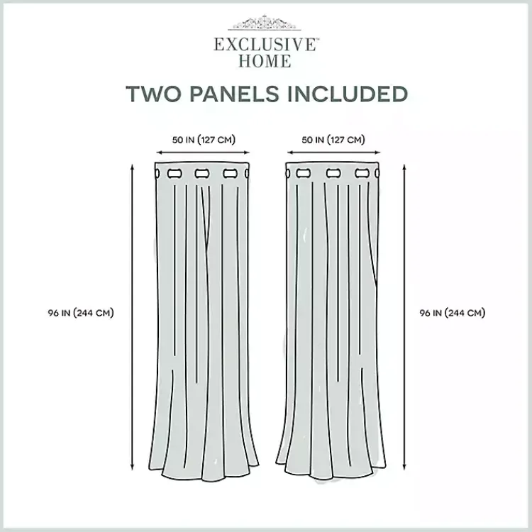 Kirklands Home Curtains & Drapes|Stripe Sheer Curtain Panel Set, 96 in. White