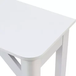 Kirklands Home Console Tables|Tapered Legs Rustic Console Table White
