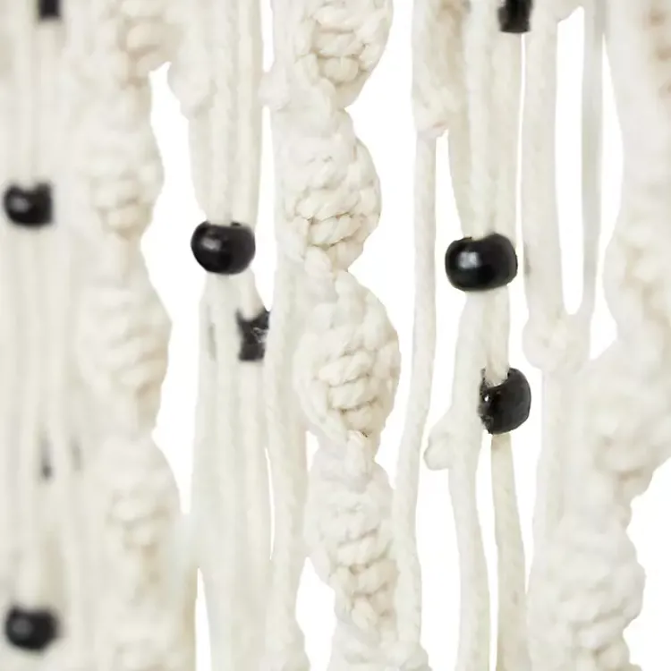 Kirklands Home Wall Plaques|Tasseled Macrame Wall Hangings, Set of 3 White