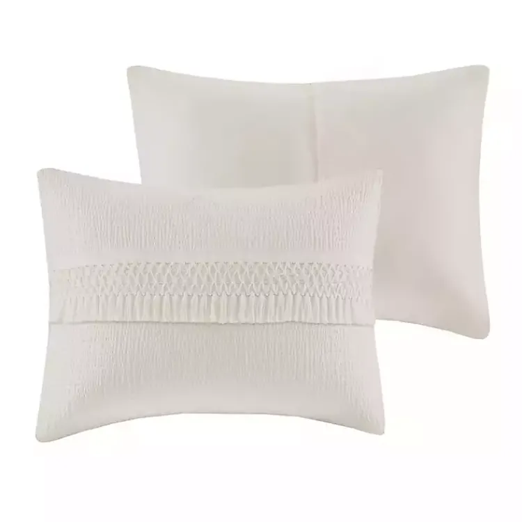 Kirklands Home Comforters|Tassels California King 3-pc. Comforter Set White