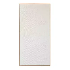 Kirklands Home Canvas Art|Textured Abstract Framed Canvas Art Print White