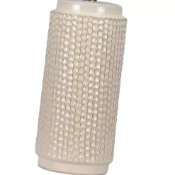 Kirklands Home Table Lamps|Textured Cylinder Table Lamps, Set of 2 White