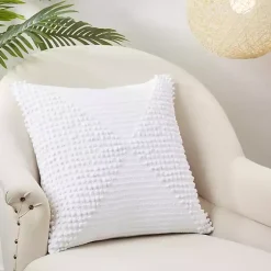 Outlet Textured Woven Diamond Throw Pillow Pillows