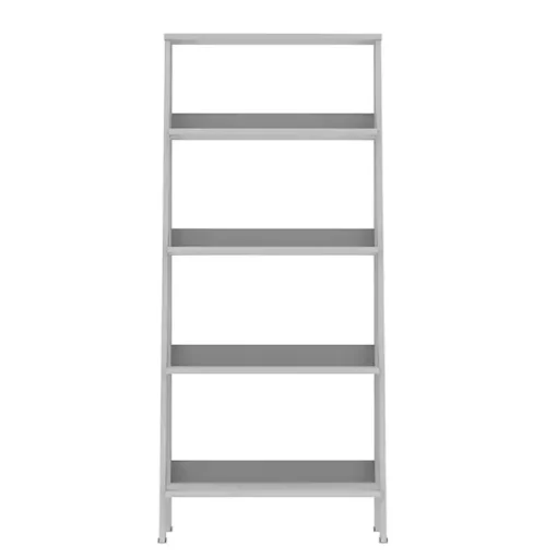 Kirklands Home Office Furniture|4-Tier Ladder Bookshelf White
