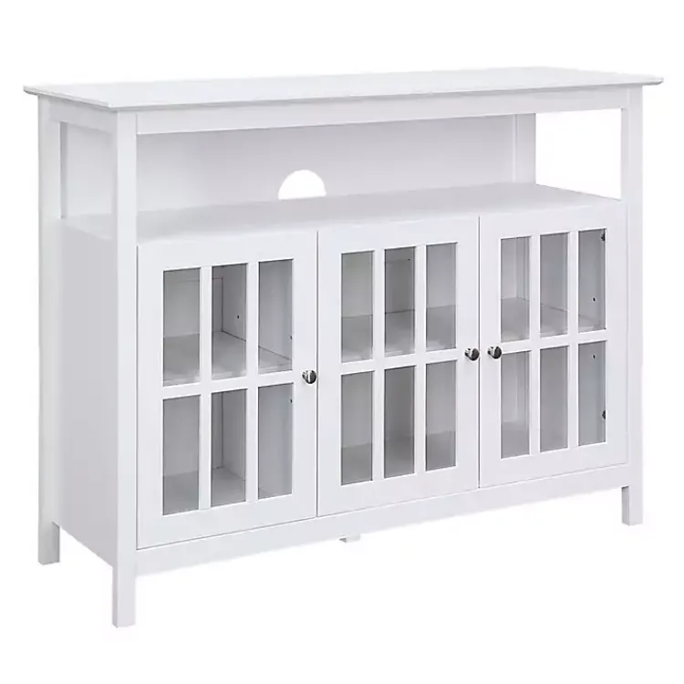 Kirklands Home Tv Stands & Media Consoles|Tiered Deluxe Cali Media Cabinet White