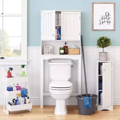 Kirklands Home Bathroom Furniture|Tiered 3-Shelf Bathroom Shelves White