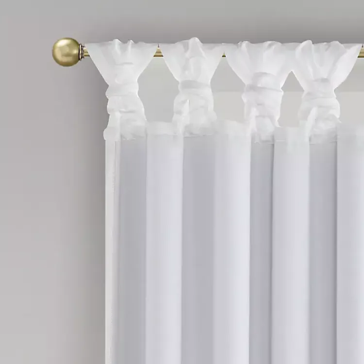 Kirklands Home Curtains & Drapes|Total Blackout Curtain Panel, 95 in. White