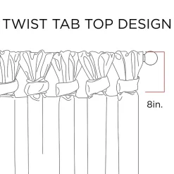 Kirklands Home Curtains & Drapes|Total Blackout Curtain Panel, 95 in. White