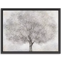 Kirklands Home Canvas Art|White Tree Blossoms Framed Canvas Print