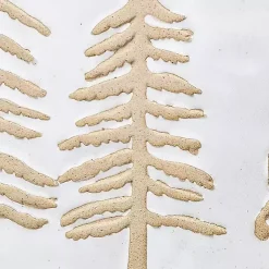 Outlet White Trees and Deer Dinner Plates, Set of 4 Christmas Dining & Entertaining