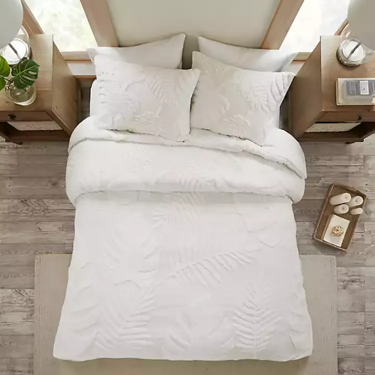 Kirklands Home Comforters|Tropical California King 3-pc. Comforter Set White