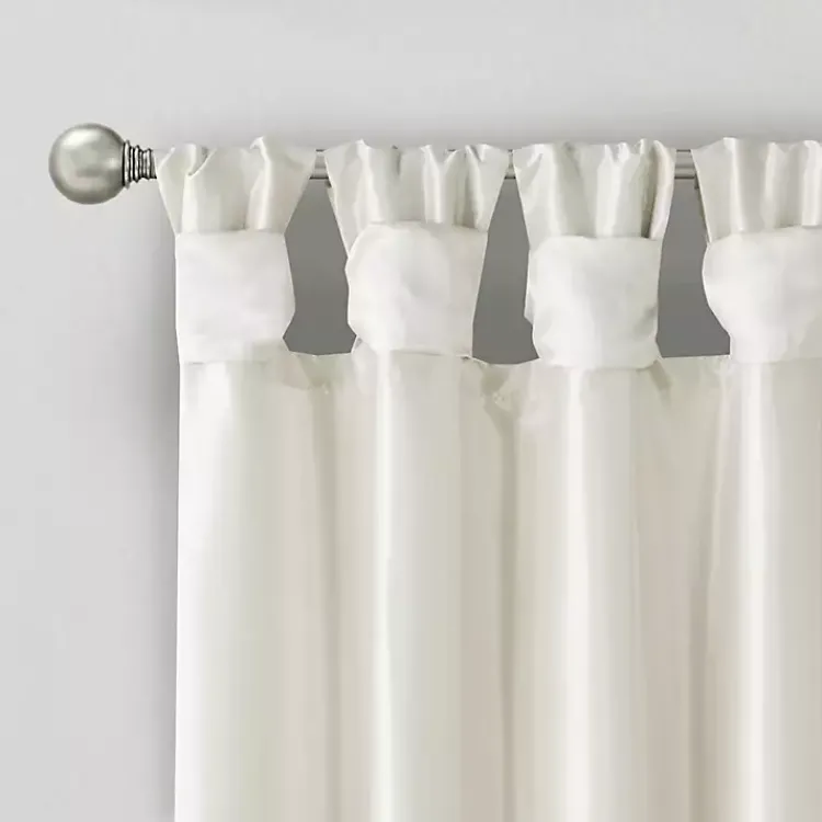 Kirklands Home Curtains & Drapes|Twist Top Curtain Panel, 108 in. White