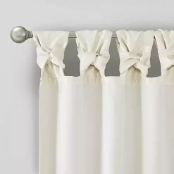 Kirklands Home Curtains & Drapes|Twist Top Curtain Panel, 108 in. White