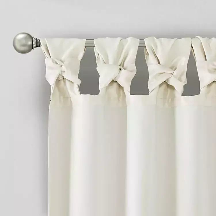 Kirklands Home Curtains & Drapes|Twist Top Curtain Panel, 108 in. White
