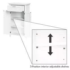 Kirklands Home Cabinets & Sideboards|Two-Door Top Shelf Cabinet White