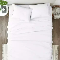 Kirklands Home Bed Sheets|Ultra Soft 4-pc. King Sheet Set White