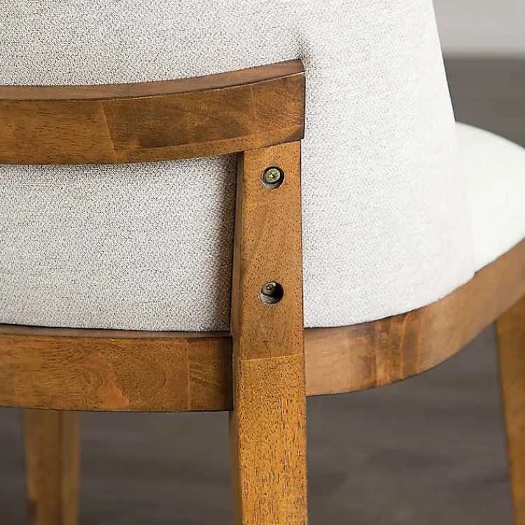 Kirklands Home Dining Chairs|Upholstered Cassie Dining Chairs, Set of 2 White