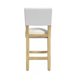 Kirklands Home Bar Stools & Counter Height Stools|Upholstered Wood Counter Stool White
