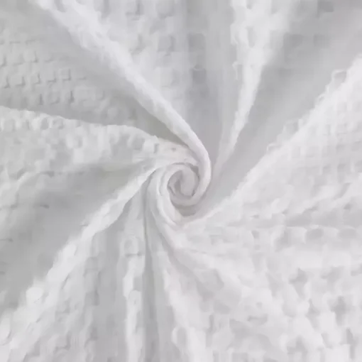 Kirklands Home Shower Curtains|Waffle Cotton Shower Curtain White