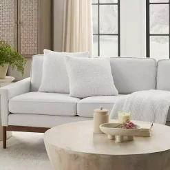 Online Waffle Knit Chenille Throw Pillows, Set of 2 Pillows