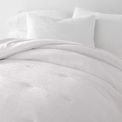 Kirklands Home Comforters|Waffle Ultra-Soft 3-pc. Twin Comforter Set White