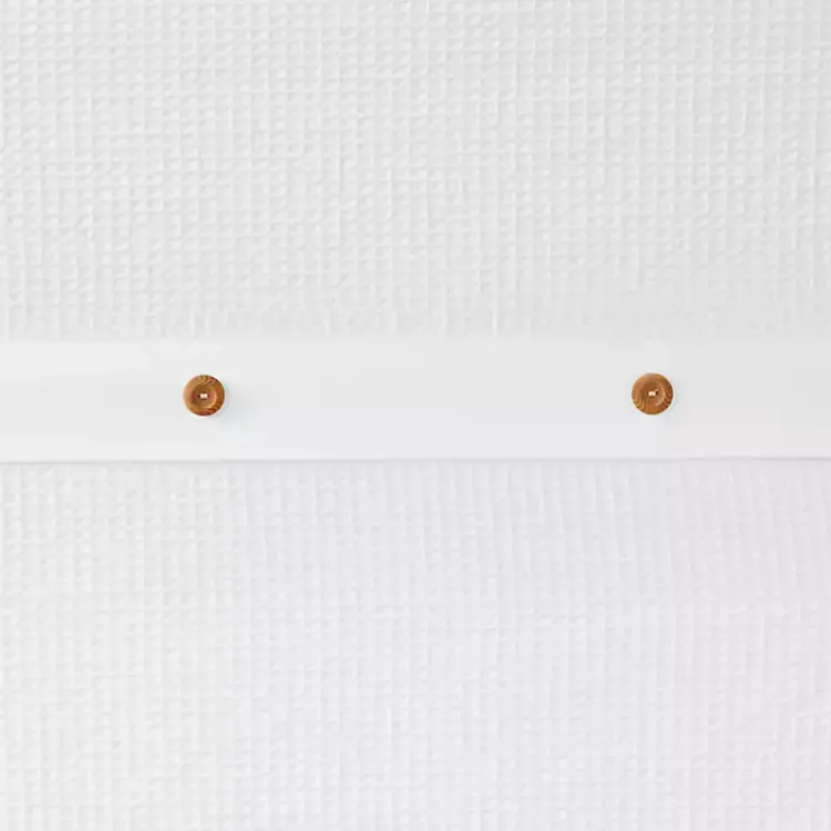 Kirklands Home Shower Curtains|Waffle Weave Cotton Shower Curtain White