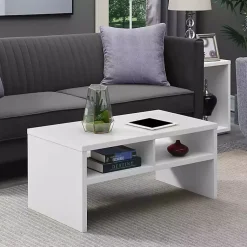 Kirklands Home Coffee Tables|Wakefield Shelf Coffee Table White