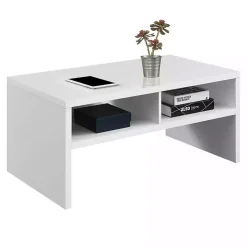 Kirklands Home Coffee Tables|Wakefield Shelf Coffee Table White