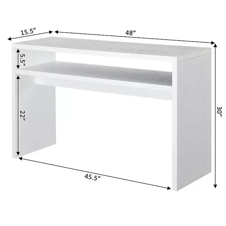 Kirklands Home Console Tables|Wakefield Tiered Console Table White