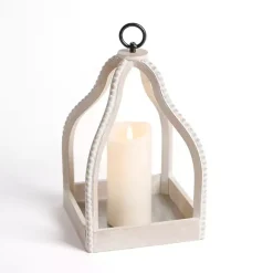 Clearance Washed Beaded Open Lantern, 14 in. Lanterns