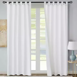 Kirklands Home Curtains & Drapes|Weathermate Blackout Curtain Panel, 95 in. White