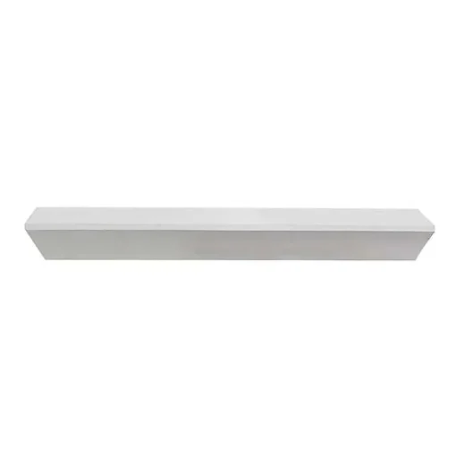 Kirklands Home Shelves|White Wedge Wood Large Floating Shelf