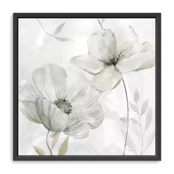 Kirklands Home Canvas Art|White Whispers II Framed Canvas Art Print, 22x22