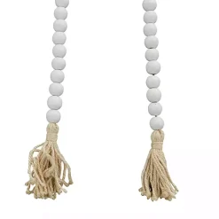 Online Wood Beaded Tassel Garland Decorative Accents
