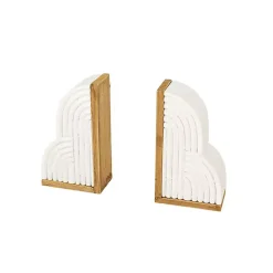 Sale Wood Cloud Bookends, Set of 2 Decorative Accents