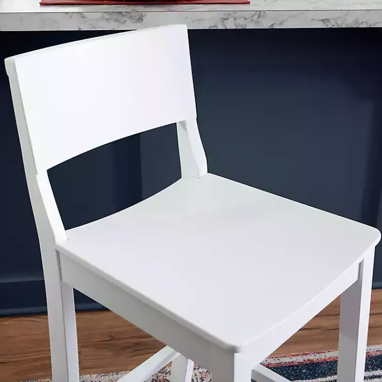 Kirklands Home Bar Stools & Counter Height Stools|Wood Devin Counter Stools, Set of 2 White