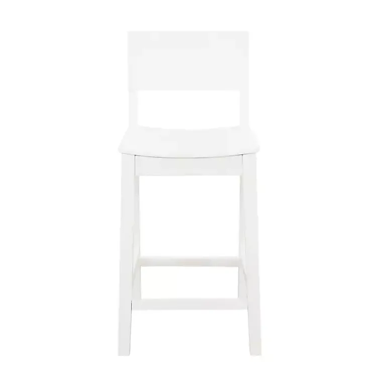 Kirklands Home Bar Stools & Counter Height Stools|Wood Devin Counter Stools, Set of 2 White