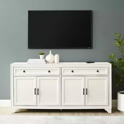 Kirklands Home Cabinets & Sideboards|Wood 4-Door Sideboard Cabinet White